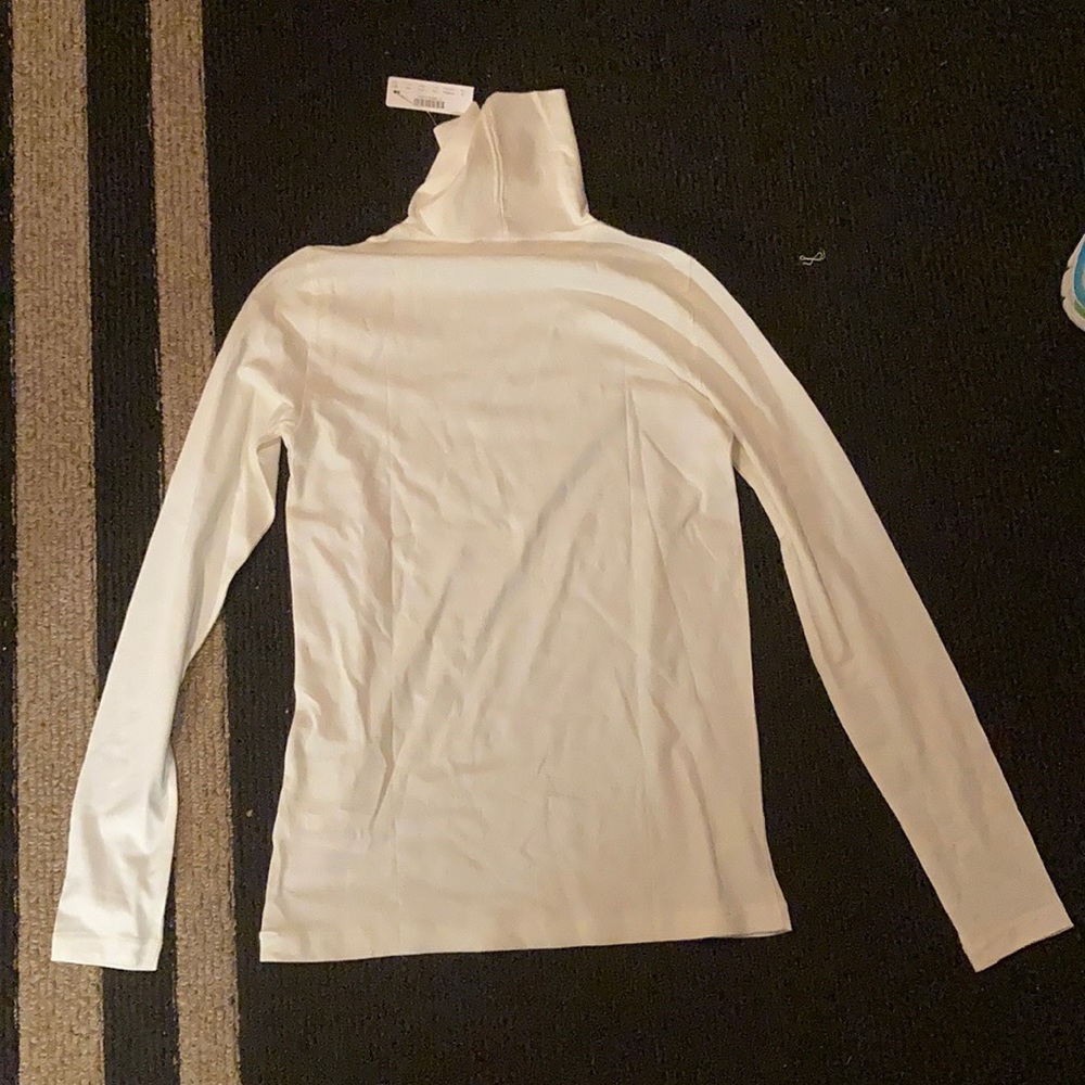 Ivory turtleneck shirt by j crew brand new!